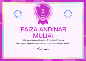 Lencana Pencapaian 5 Desain Canva